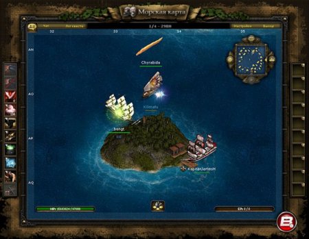 Браузерная игра про пиратов Seafight